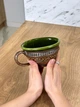 Чашка широкая 0,3 л глиняна (керамическая) Гражда Коричневый - изображение 5