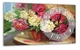 Картина на холсте MAKO Flowers Basket Window с часами 30×53 см бесшумный плавный ход кварцевый механизм 3053-075 - изображение 1