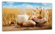 Картина на холсте MAKO Bread Milk Wheat Field с часами 30×53 см бесшумный плавный ход кварцевый механизм 3053-072 - изображение 1