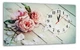 Картина на холсте MAKO Roses Vintage Pink с часами 30×53 см бесшумный плавный ход кварцевый механизм 3053-036 - изображение 1