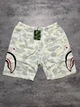 Шорты унисекс Bathing Ape Shark белого цвета размер M - изображение 1