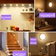 LED лампа з датчиком руху на акумуляторі біле світло - изображение 7