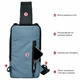 Рюкзак через плече (слінг) Derby 012602 Sling Grey — міський однолямковий рюкзак, Oxford 600D TPU сірий - зображення 4