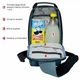 Рюкзак через плече (слінг) Derby 012602 Sling Grey — міський однолямковий рюкзак, Oxford 600D TPU сірий - зображення 5