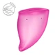 Менструальная чаша Fun Factory FUN CUP SIZE B Magenta, многоразовая, диаметр 4,3 см, объем 30 мл - изображение 3