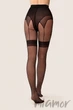 Колготки имитация чулок с поясом Gabriella Anaya 20d 3 Nero - изображение 4