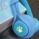 Бездротові Bluetooth навушники HOCO W39 Cat Ear Wireless Headphones з RGB підсвічуванням BT5.3 | Синій - зображення 5