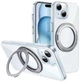 Чохол-накладка Hoco Stand Magnetic для iPhone 15 Plus Transparent - изображение 1