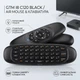Аеромиш з клавіатурою (пульт з гіроскопом) Air Mouse GTM I8 C120 Black - зображення 2