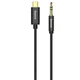Аудіо кабель Aux Baseus Yiven Type-C Male to 3.5mm Male M01 (1m) (CAM01-01) Black - зображення 1