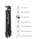 Штатив-трипод Tripod Stand Multifunctional Jmary KP-2207 ¼ 1.33m - изображение 9