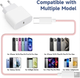 Зарядний пристрій USB-C 20W з кабелем 2м , швидка зарядка PD для iPhone 16/15 та Android, стильний комплект - зображення 2