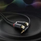 Аудіокабель UGREEN AV109 3.5mm Male to 2RCA Female Cable 25cm (Gray)(UGR-10547) - зображення 4