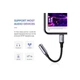 Перехідник UGREEN US211 Lightning M/F Round Cable Aluminum Shell with Braided 10cm (Black)(UGR-30756) - изображение 4