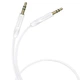 Аудіокабель BOROFONE BL16 3.5mm male to 3.5mm male, PVC, 1m, White - изображение 3