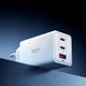 Сетевое зарядное устройство Spigen Essential 67W 2хType-C + 1хType-A Wall Charger EE673EU White (ACH08710) - изображение 2