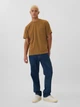 Футболка хлопковая длинная мужская Gap 220451581 M Коричневая (1159860837) - изображение 3
