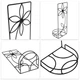 Kwietnik Kadax Stokrotka 50 × 20 cm Czarny (K1384) (5903699403990) - obraz 3