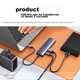 Док-станция расширения UGREEN Type-C — HDMI, совместимая с Thunderbolt 4/5, адаптер для компьютеров Apple, преобразователь портов C, Macbook Air/Neo, многопортовая док-станция расширения Huawei. - изображение 7