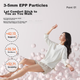 Кресло-мешок LUCKYSAC Lazy Bean Bag Sofa EPP для гостиной, спальни, балкона, одноместное, в форме татами, небольшое, удобное, тепло-серого цвета. - изображение 2