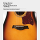 MOSEN DC41BKM Spruce Folk Guitar для начинающих, матовая отделка, 41 дюйм, черный - изображение 5