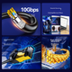 Патч-корд SAMZHE CAT-730H Cat 7 экранированный 10 Гбит/с 30 м Черный - изображение 7