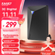 Портативный жесткий диск EAGET 1 ТБ USB 3.0, зашифрованный Secure G20C, 2,5-дюймовое внешнее хранилище, резервное копирование данных и фотографий, высокоскоростная передача данных, ударопрочный, черный, совместим с Mac. - изображение 1