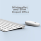 Беспроводная клавиатура и мышь Logitech Fashion Series MK470, ультратонкий, полноразмерный, цвет «Пионовый белый», с беспроводным приемником 2,4 ГГц. - изображение 5