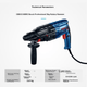 Перфоратор BOSCH GBH 2-24 DRE електричний з дриллю та киркою 2кг - зображення 2