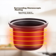 SUPOR DG40YK6-30, 4 литра, серия ZMD Worry-Free, серия Purple Porcelain, механическая электрическая кастрюля для тушения, серебристо-фиолетовый - изображение 6