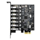 Плата расширения MOGE MC2037, PCIe на 7 портов USB 3.0 - изображение 3