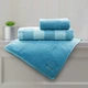 Набір із трьох рушників Grace Pure Cotton Towel and Bath Room Shoulders, абсорбуючий, унісекс, подарунковий набір для чоловіків та жінок, спортивний (з сумкою для перенесення в комплекті) - зображення 9