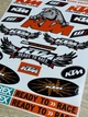 Наклейки KTM MOTOREX Adventure мотопак Ready to RACE Dakar сикери Стикер пак / Размер листа 28х21см - изображение 2