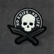 Шеврон патч череп No Knife - No Life 8х8см - изображение 1