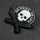 Шеврон патч череп No Knife - No Life 8х8см - изображение 2