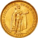 Колекційна золота монета "20 крон - Угорщина" 6,78 г 1892–1916 роки - зображення 2