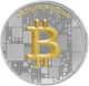 Колекційна срібна монета "Bitcoin - Біткоін" 21 г - изображение 1