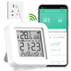 Умный Wi-Fi датчик температуры и влажности воздуха Tuya SmartLife Model No4, Black wifi термометр, гигрометр + IR Remote - изображение 1