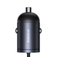 Автомобільний зарядний пристрій Baseus Tiny Star 30W C00035001121-00, USB-C, PD 3.0, вбудований кабель Type-C, швидка зарядка, чорний - зображення 5