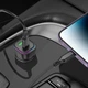 Автомобільний зарядний пристрій BOROFONE BZ28A 30W, USB-C + USB-A, PD/QC, RGB підсвітка, швидка зарядка, чорний - зображення 6