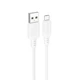 Кабель BOROFONE BX115 USB to Micro-USB 2.4A, 1 м, силиконовый, быстрая зарядка и синхронизация, белый - изображение 3