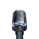 Кабель Baseus Crystal Shine Series USB to Lightning 2.4A, 2 м, быстрая зарядка, усиленный, черный - изображение 4