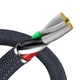 Кабель Baseus Crystal Shine Series USB to Lightning 2.4A, 2 м, быстрая зарядка, усиленный, черный - изображение 6