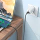 Кабель BOROFONE BX113 Lenny Silicone USB to Type-C 3A, 3 м, быстрая зарядка и передача данных, черный - изображение 5