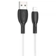 Кабель BOROFONE BX86 USB to Lightning 2.4A, 1 м, силиконовый, быстрая зарядка и синхронизация, белый - изображение 3