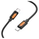 Кабель BOROFONE BX114 Structure Type-C to Type-C 60W, 1 м, силиконовый, быстрая зарядка PD, черный - изображение 3