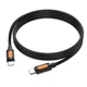 Кабель BOROFONE BX114 Structure Type-C to Type-C 60W, 1 м, силиконовый, быстрая зарядка PD, черный - изображение 4