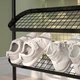 Полиця для взуття, чорна, 76x24x59 см IKEA ÄLGANÄS 205.858.83 - зображення 3