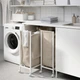Візок для білизни, білий, 80 літрів IKEA ENHET 506.139.07 - зображення 2