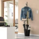 Вішалка для одягу, чорна, 173x33 см IKEA ÄLGANÄS 905.858.94 - изображение 2